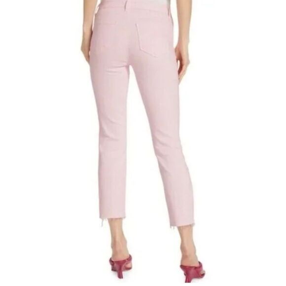 L'AGENCE Sada High Rise Cropped Soft Pink Ankle Jeans, Size 29 NWT - Picture 2 of 11